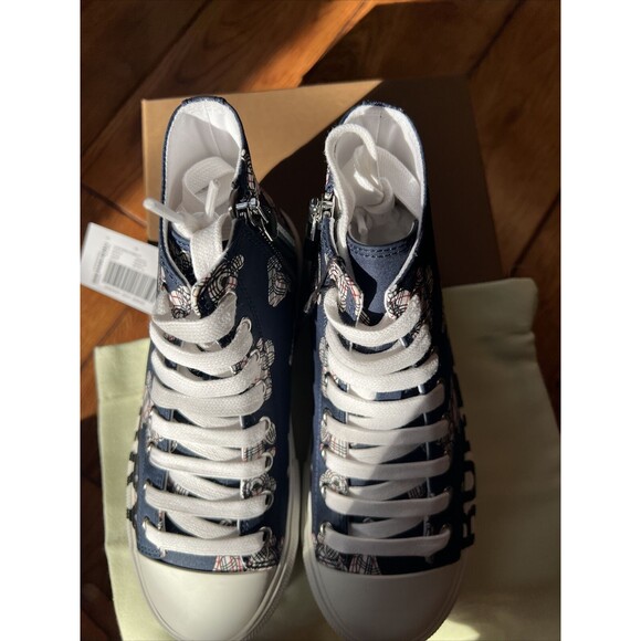 Burberry Kid's Thomas Bear High-Top Sneakers 11.5 NIB - Picture 9 of 10